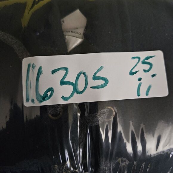 Disney Store Eeyore Hoodie Women Large Sweatshirt Embroidered Quarter Zip Black - Picture 11 of 11